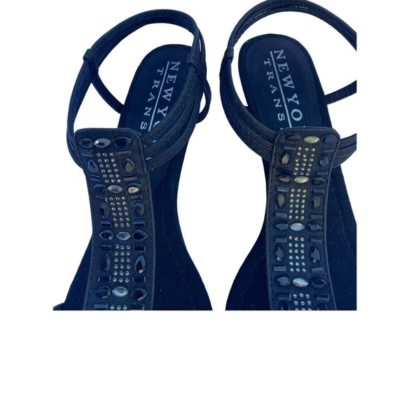 NWT New York Transit Friendship Heels Black Ladies 9  1/2 - Picture 7 of 15